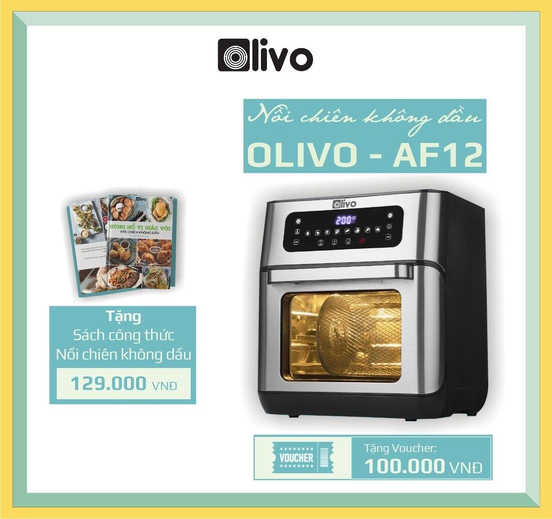 Nồi chiên không dầu olivo af12 - thương hiệu mỹ