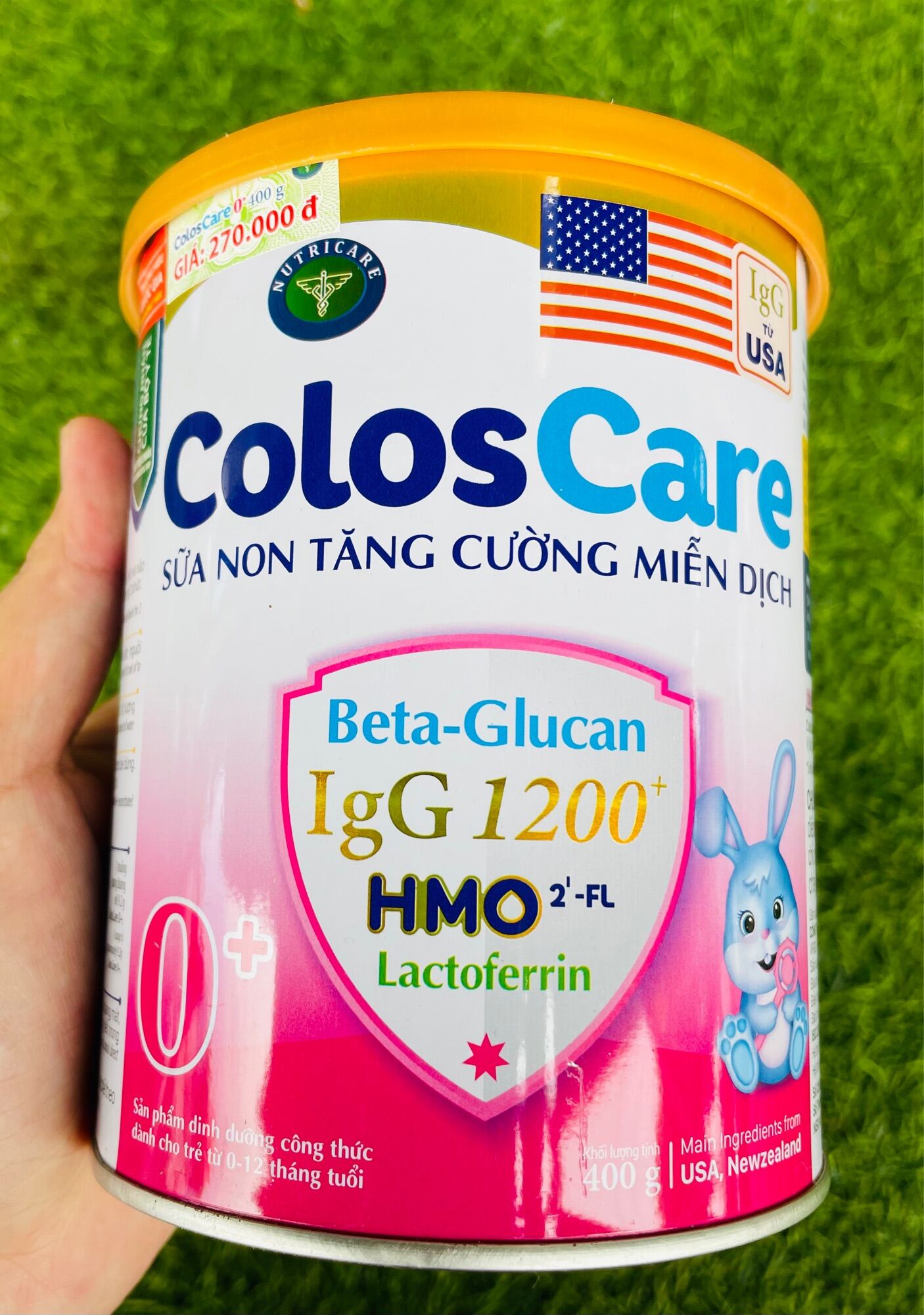 Sữa Non Colos Care 0+ 400g Tăng cường Miễn dịch Date mới thumbnail