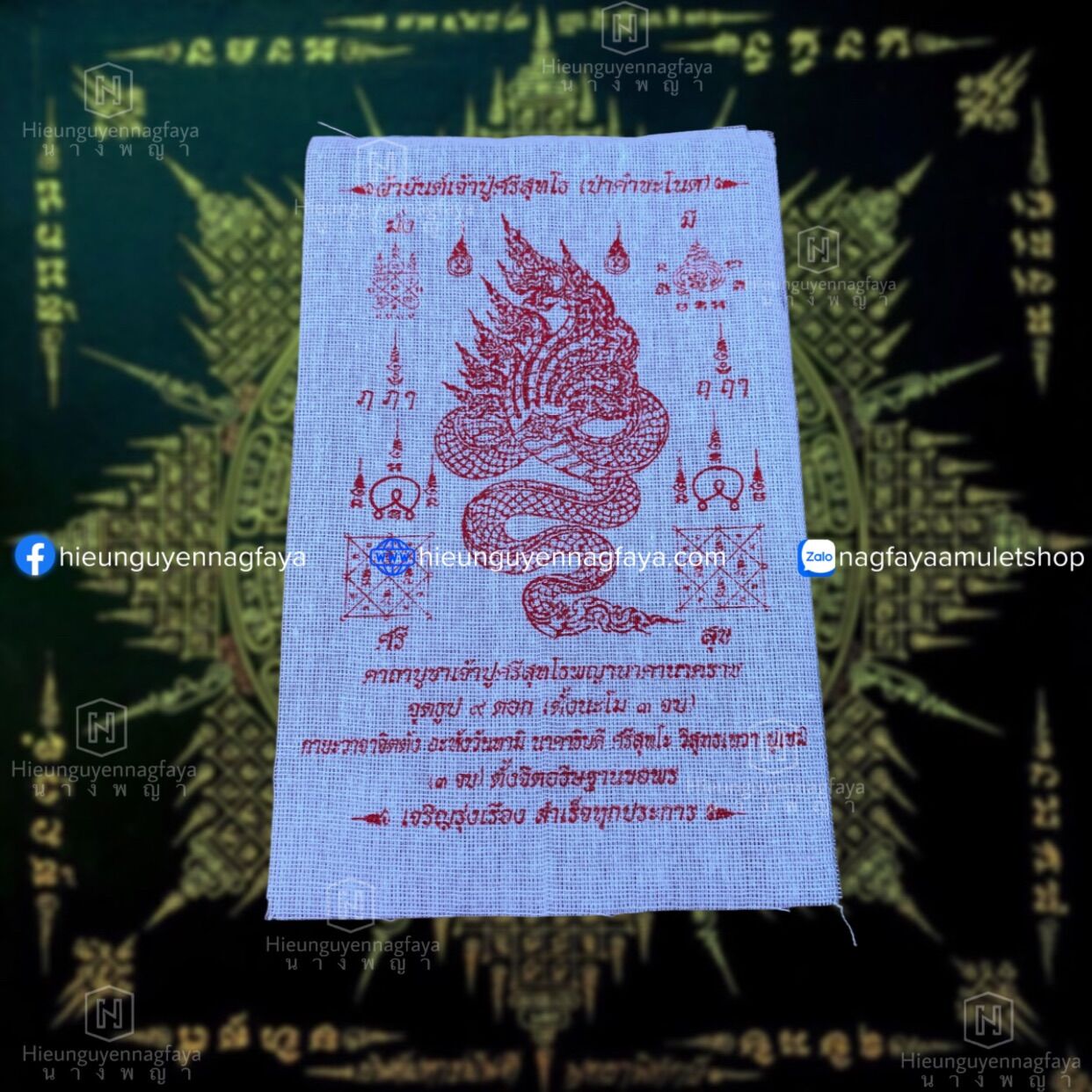 Tranh Treo Rắn Naga Thái Lan - Yant [hieunguyennagfaya]