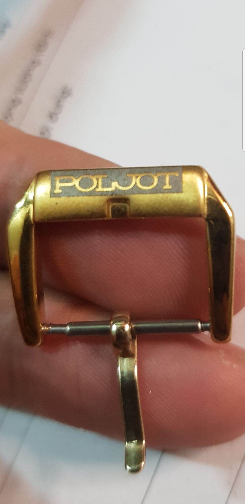 Khóa đồng hồ poljot mạ vàng đầu 16