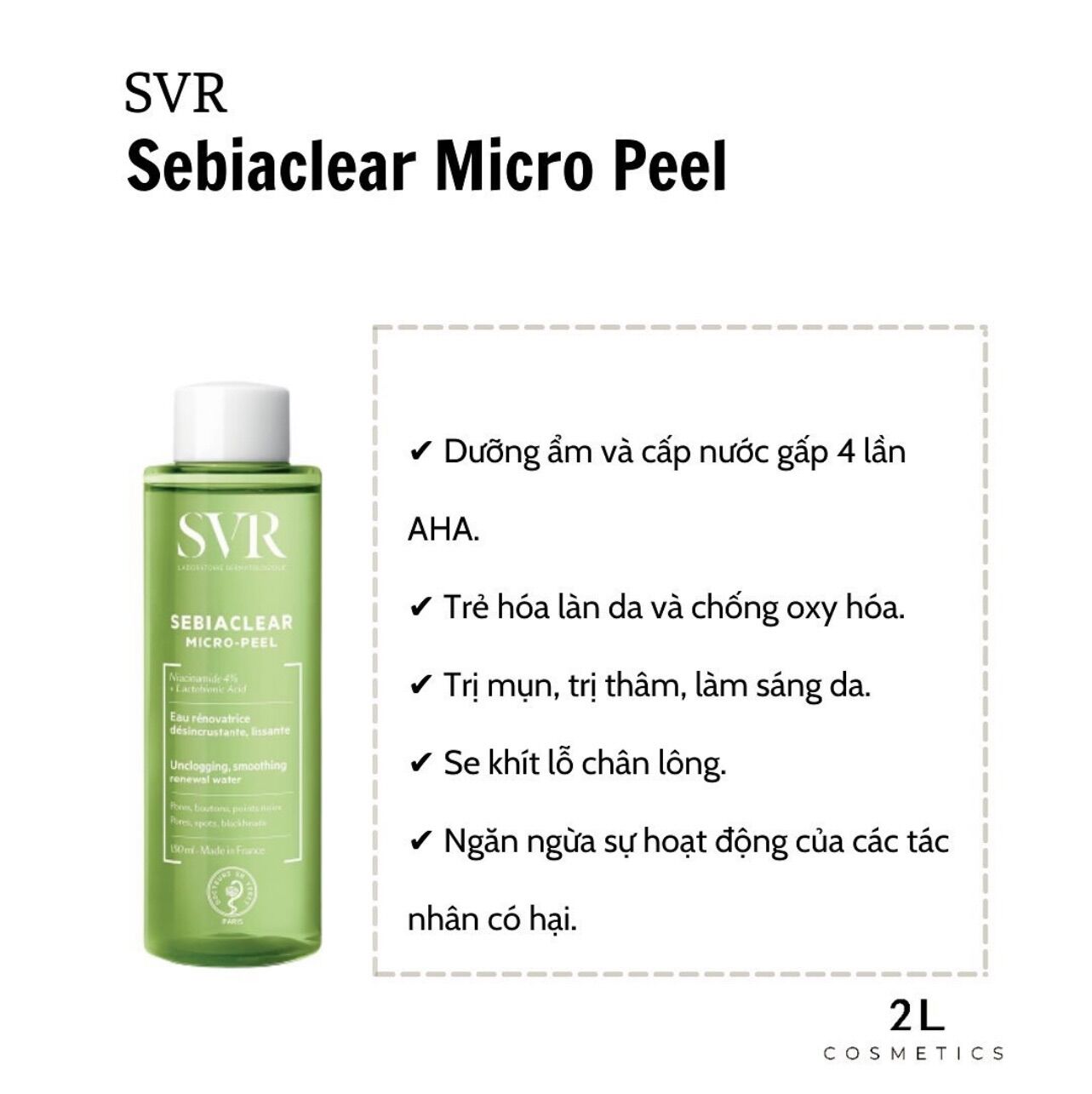 ‼️ nước hoa hồng cho da dầu mụn svr ‼️