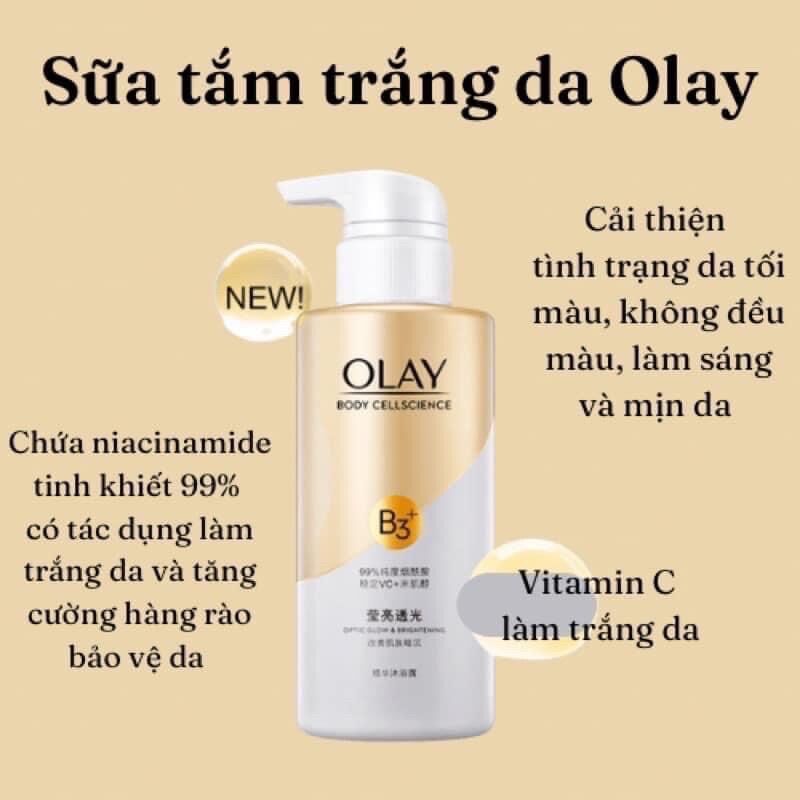 [ CHÍNH HÃNG] Sữa Tắm Trắng Olay B3 500ml