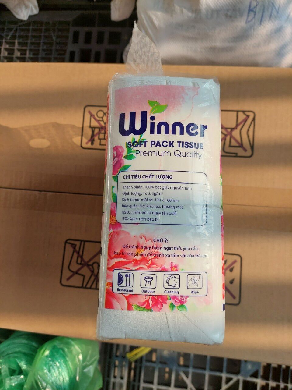 Khăn giấy rút cao cấp Winer (500g/gói, tissue)
