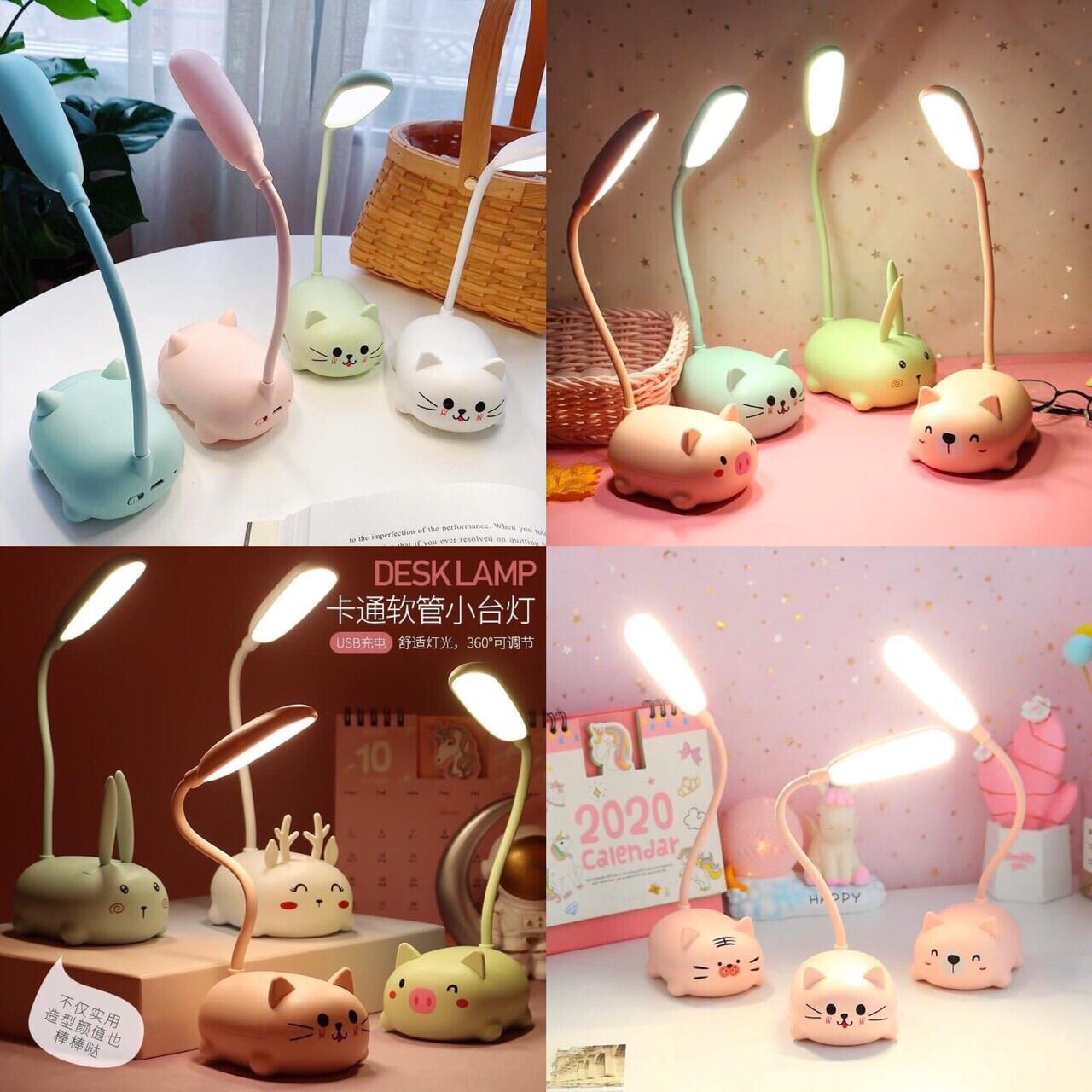 Đèn bàn hình thú đáng yêu - có thể dùng làm đèn ngủ