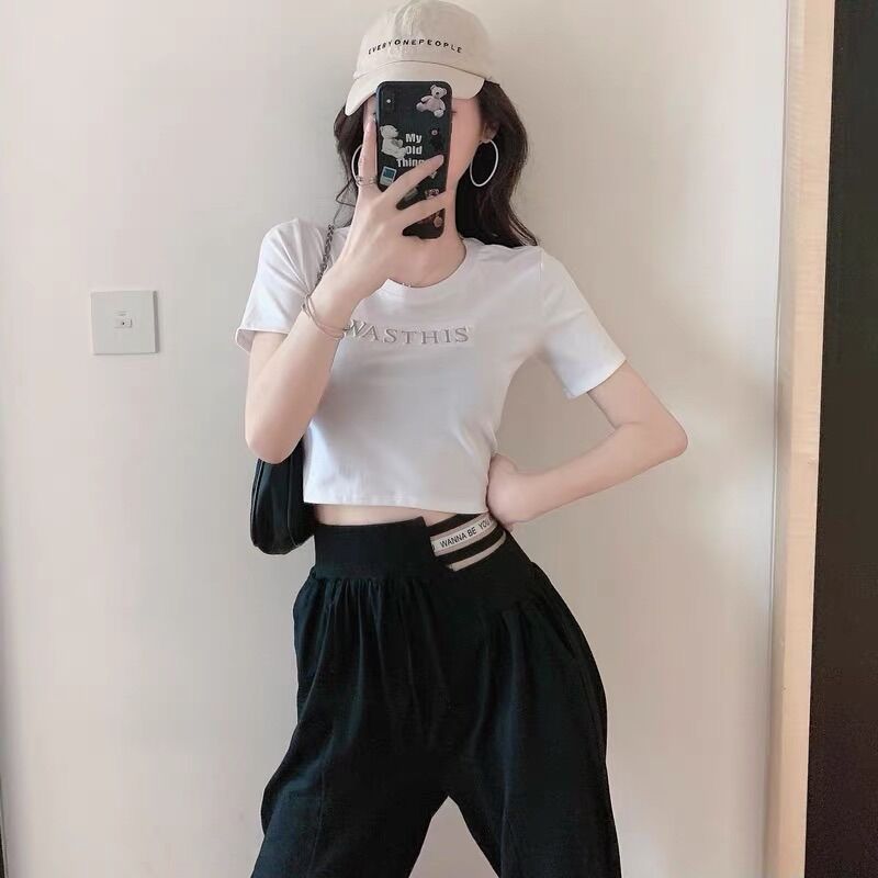 Quần jogger thể thao nữ bo gấu chất poly mặc mùa hè