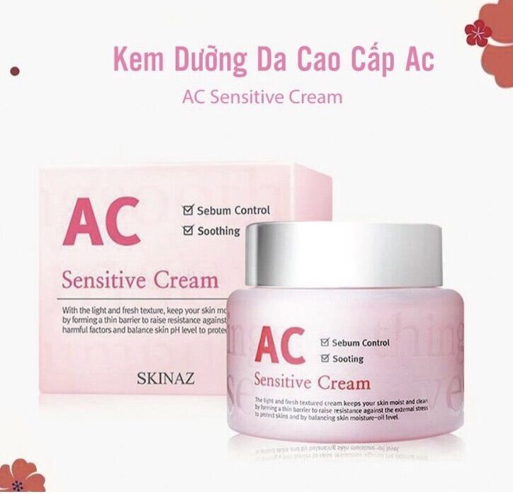 Kem Dưỡng Da Cao Cấp Ac Skinaz 100Ml Nội Địa Hàn Quốc Cho Da Dầu Mụn Nhạy Cảm