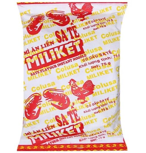 Thùng 30 gói mì Miliket sate 65g