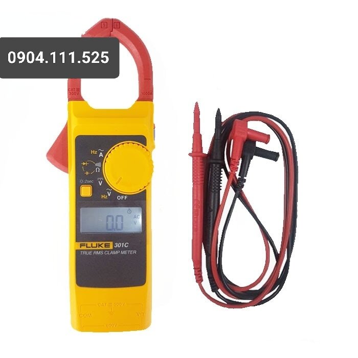 Ampe kìm đo dòng ac fluke 301c dây đo đài loan