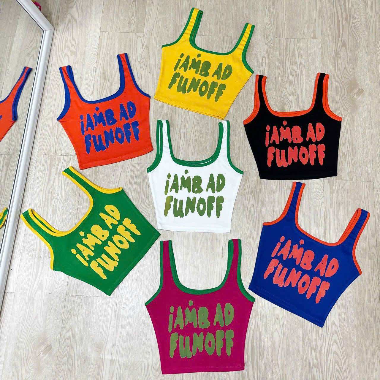 Áo ba lỗ viền fun offf ảnh thật