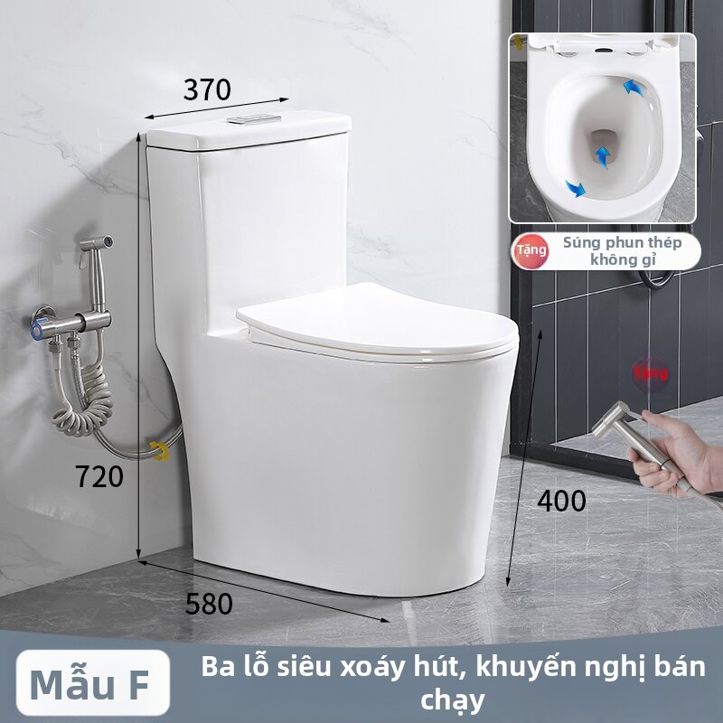 Siphonic Anti-Splash Toilet Large Pipe - 2
