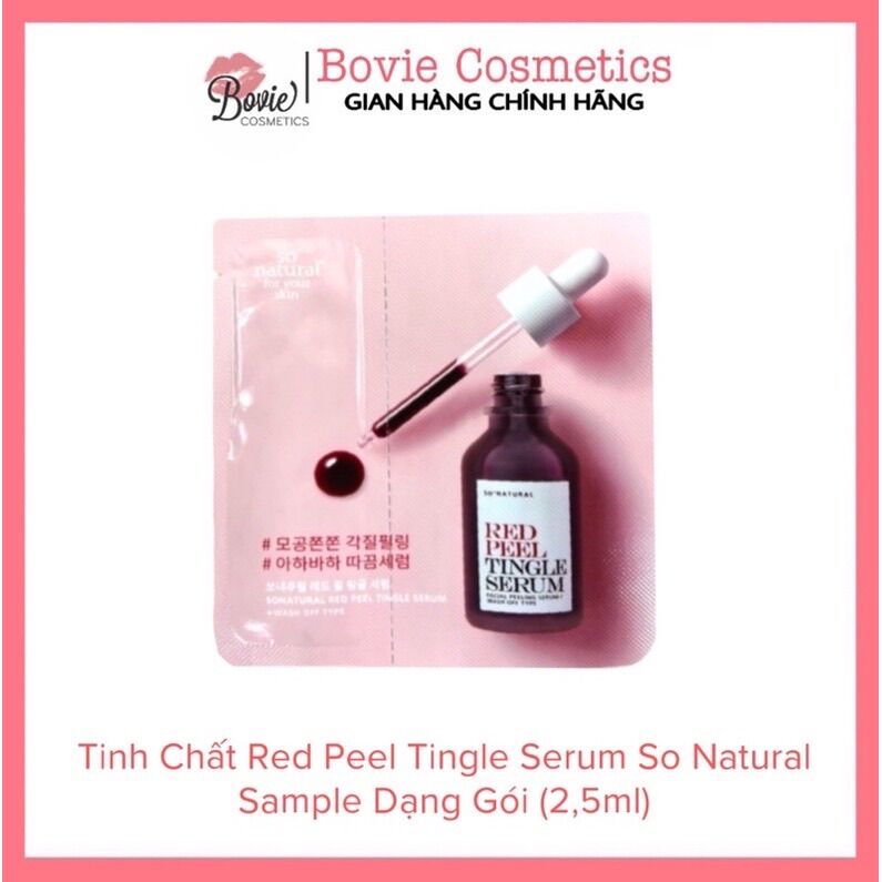 Sample Tinh chất Red Peel Tingle Serum gói 2.5ml - Tẩy tế bào chết thay da sinh học không bong tróc