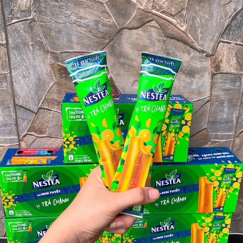 Một hộp - 6 chiếc kem tuyết nestea vị trà chanh