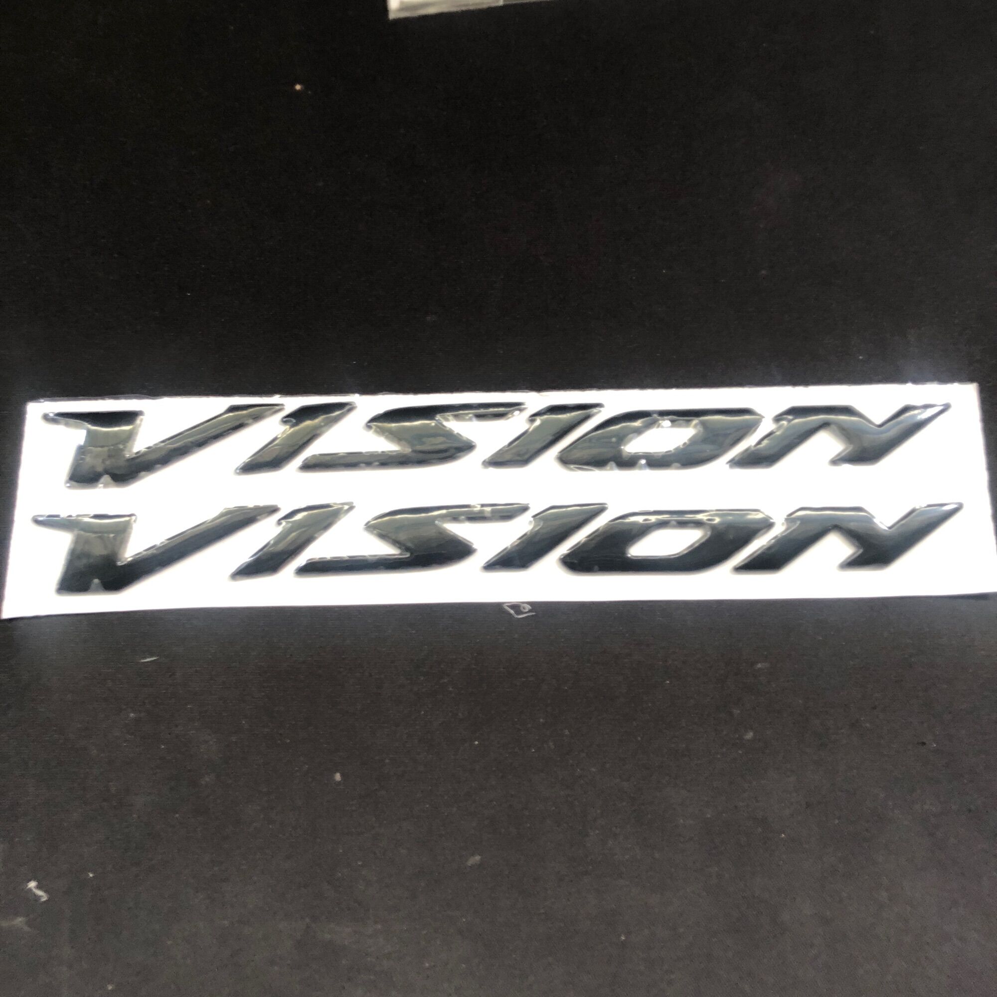 Cặp chữ vision 2014 đen xi loại 2