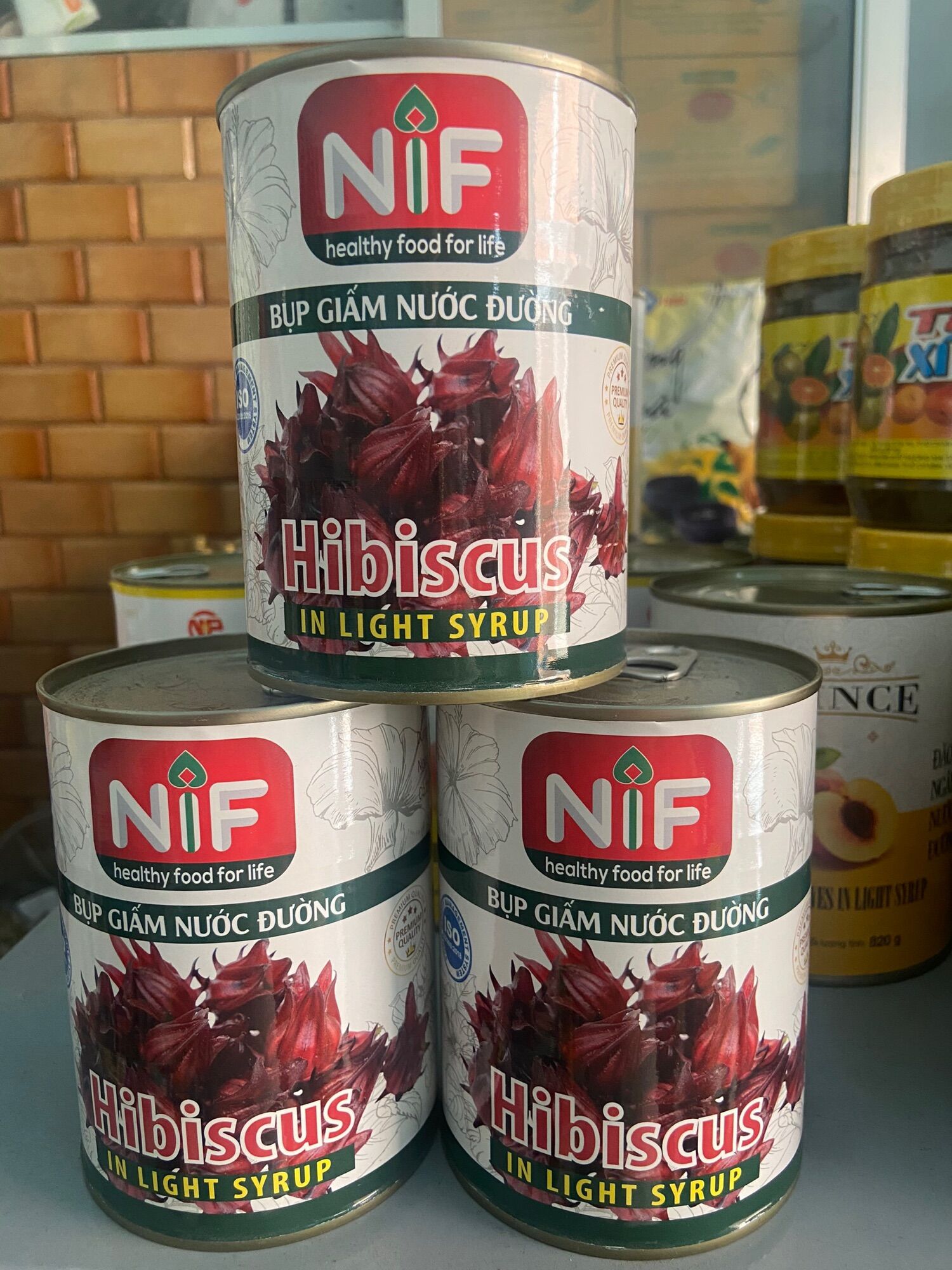 Hibiscus ngâm nước đường nif - lon 560g