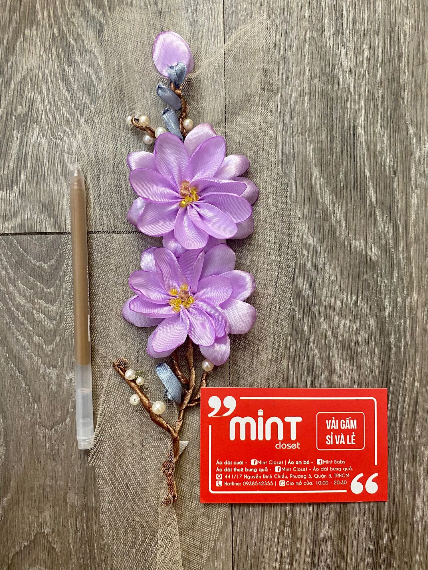 Cúc ruy băng kết áo dài, đầm, váy
