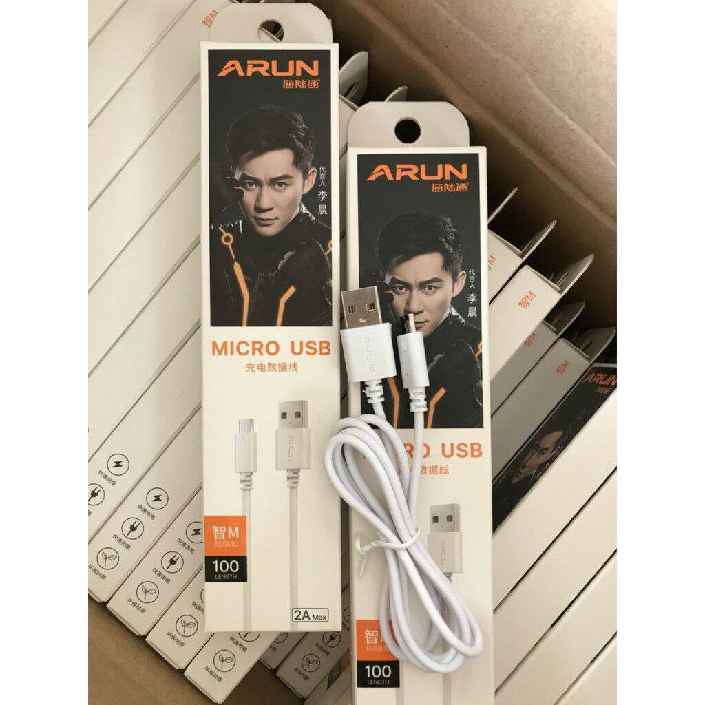 0Cáp sạc Micro USB ARUN 8600 1mét ( loại tốt )