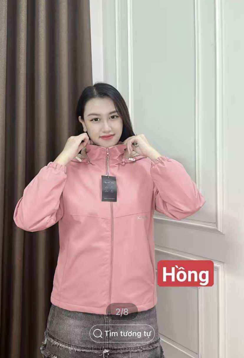 Áo gió nữ lót lông chống thấm nước cao cấp