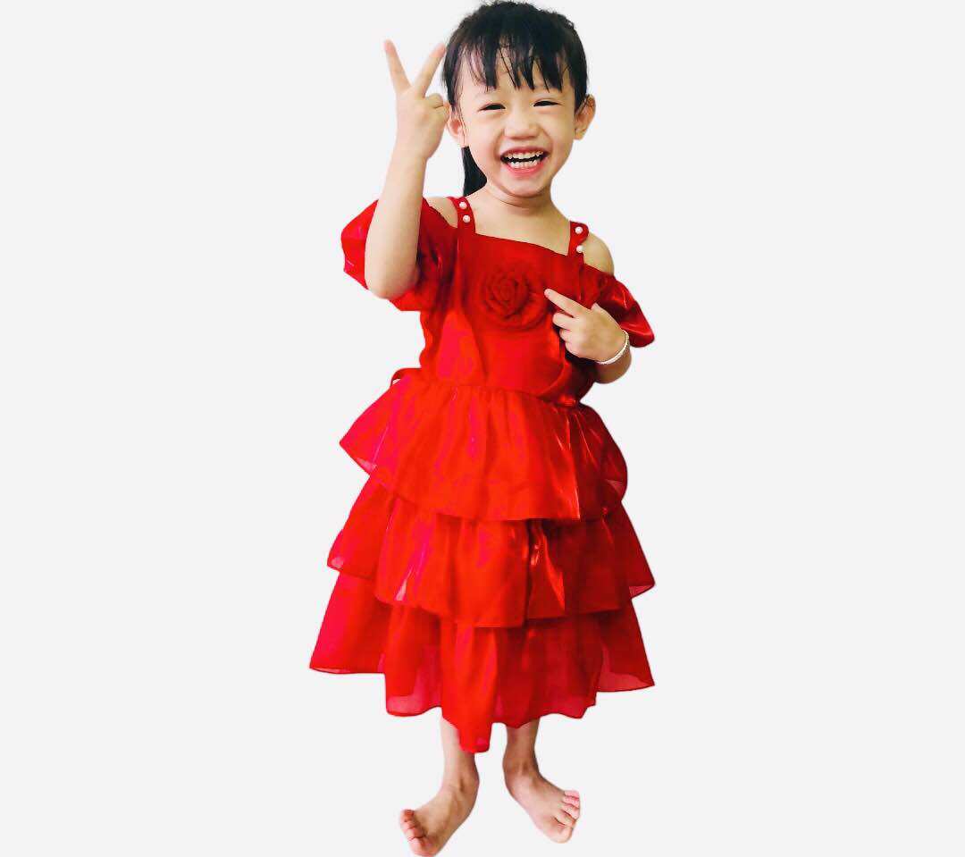 Đầm Công Chúa Bé Gái Thanh Lịch Đáng Yêu