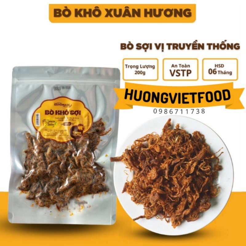 Bò khô sợi Xuân Hương 200 gram