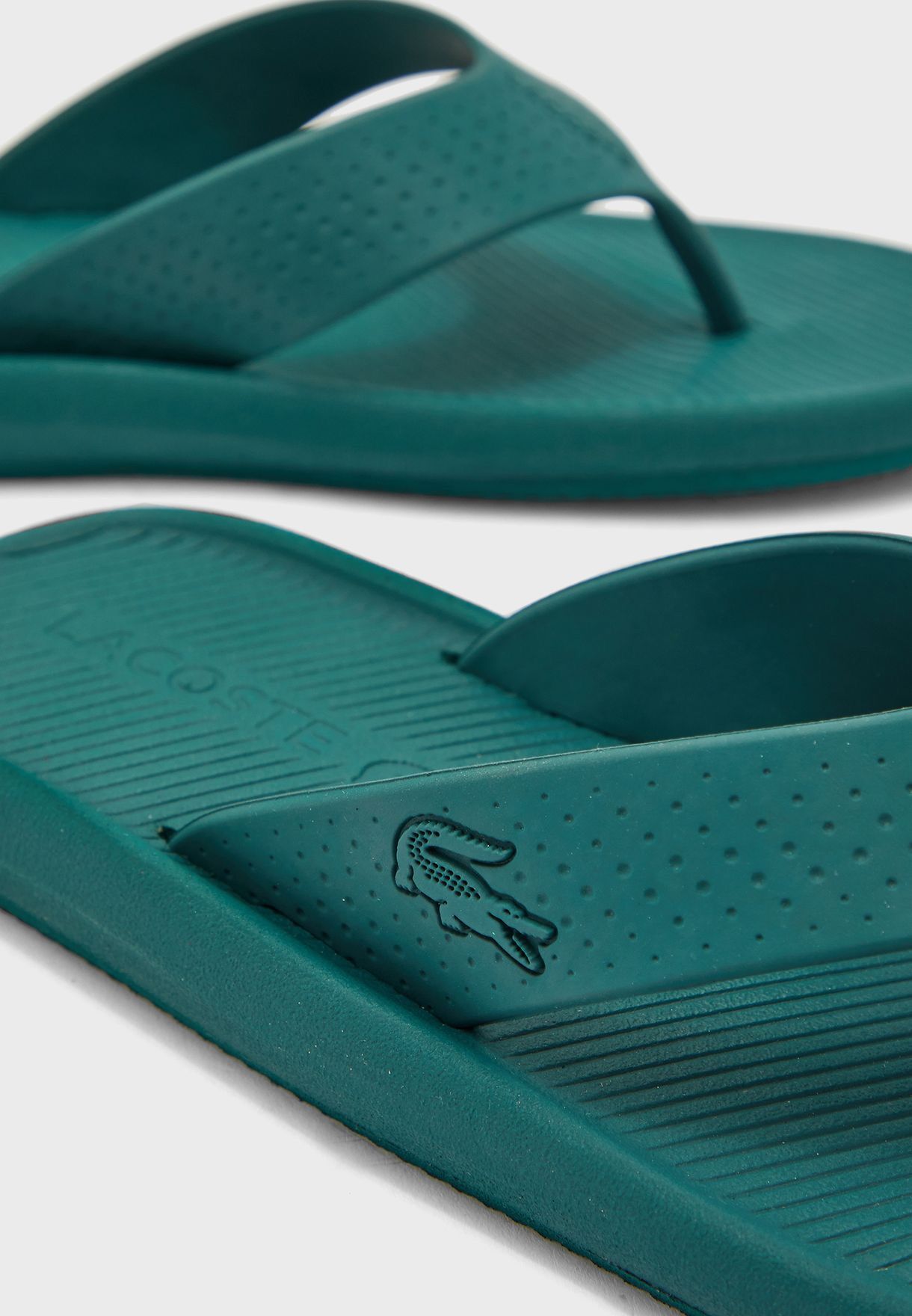 DÉP LACOSTE CROCO SANDAL 220 39CMA0020 ( XANH )