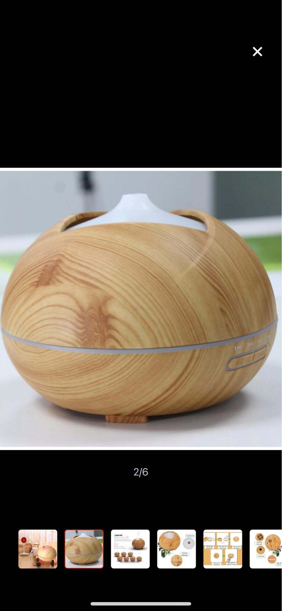 Máy khuếch tán tinh dầu AROMA DIFFUSER tạo ẩm hẹn giờ đèn Led  - tặng kèm tinh dầu 10ml MS 342