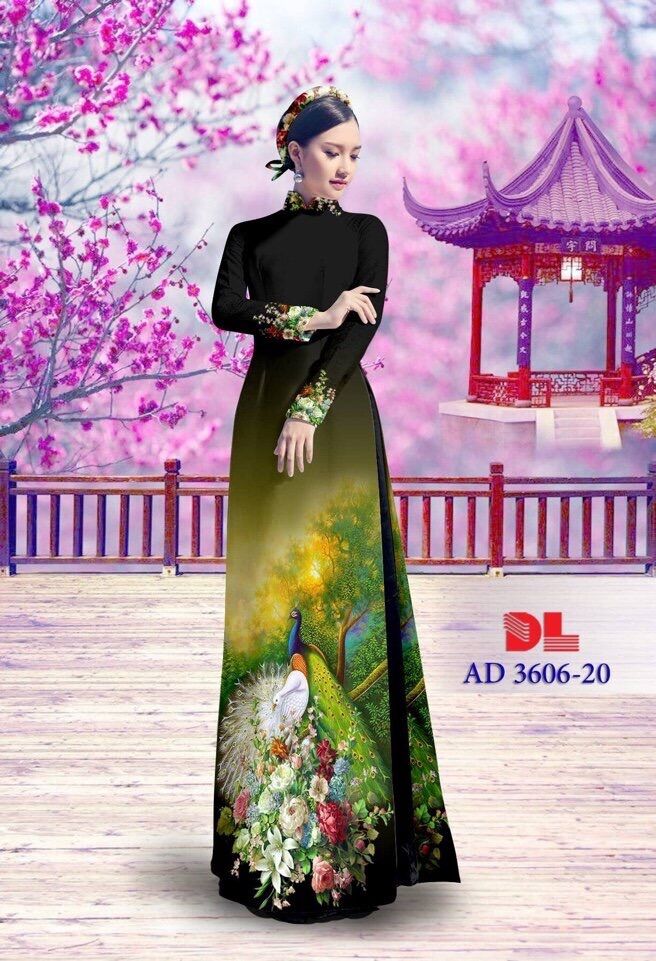 [HCM]Áo dài in con công