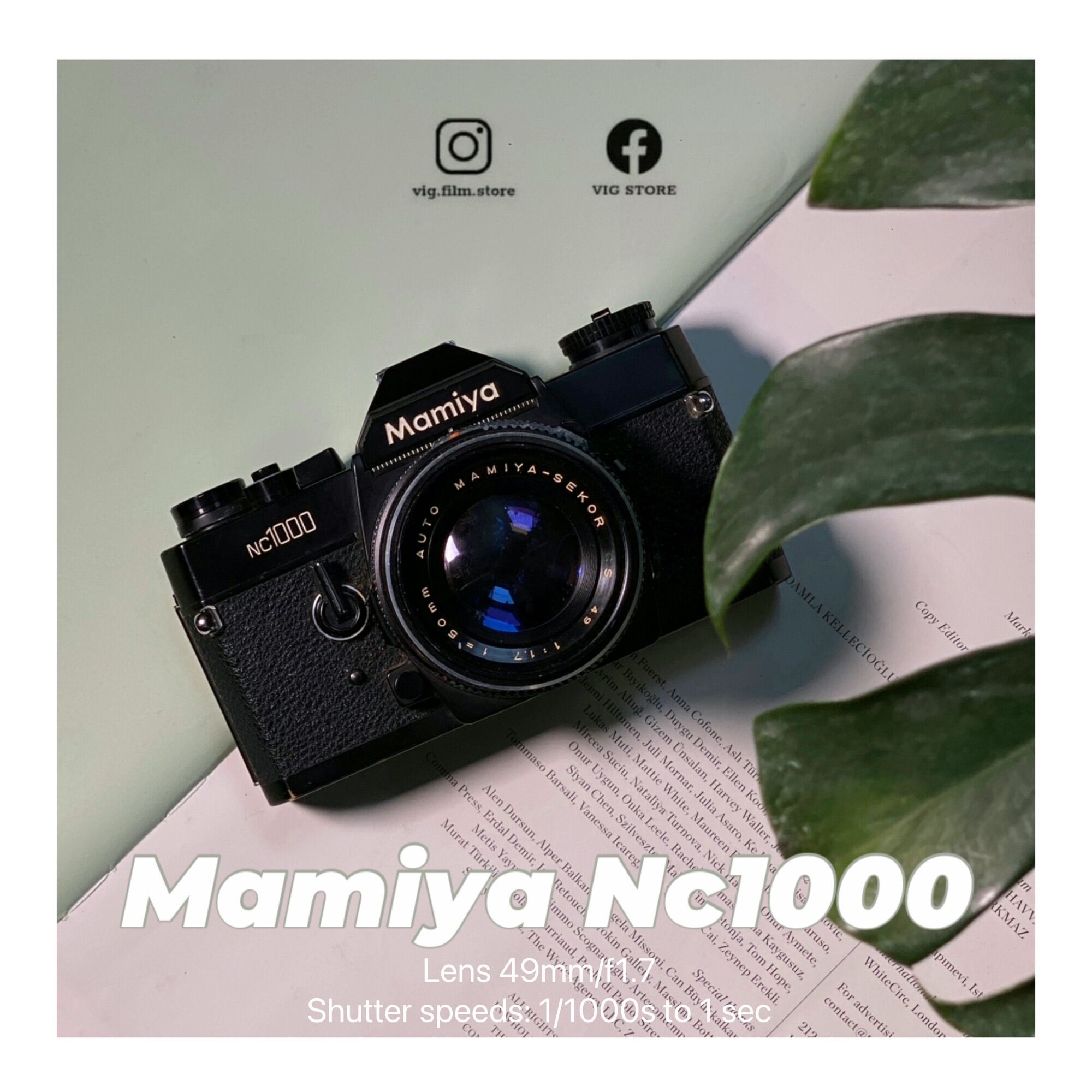 Máy film Slr Mamiya Nc1000 49mm f1.7