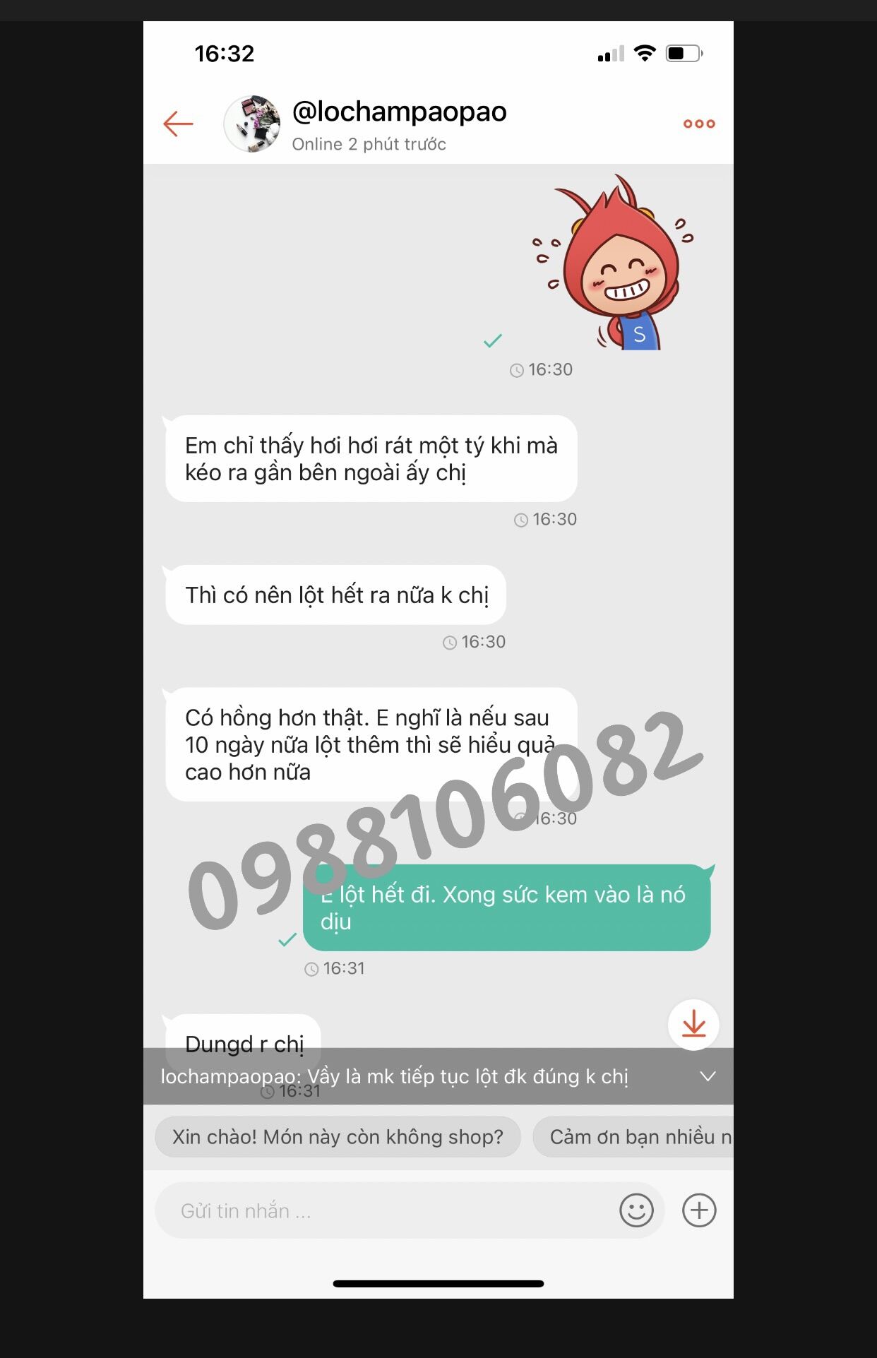 Peel làm mờ thâm nhũ hoa, nách, bikini