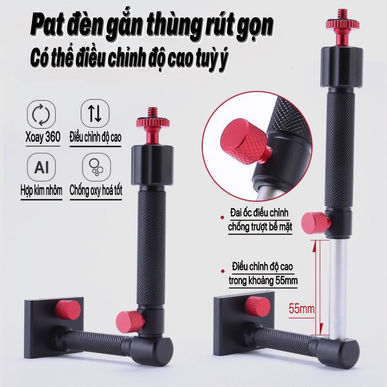 Pat Đèn Gắn Thùng Câu Đài,Câu cá Cao Cấp