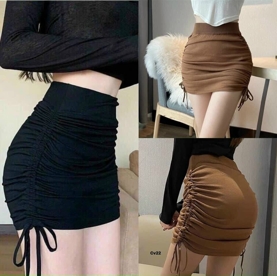 Hcm chân váy rút kèm hình thật