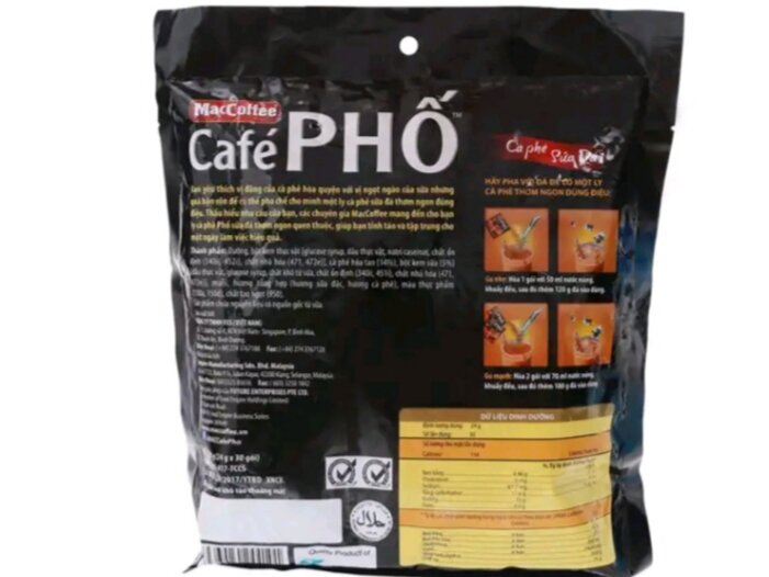 [ HCM ]CAFE PHỐ SỮA BỊCH (30 GÓI x 24G) DATE MỚI