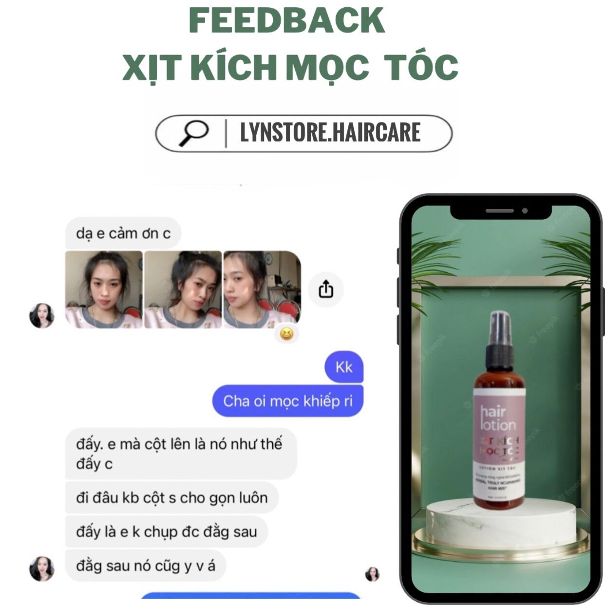 XỊT KÍCH MỌC TÓC CAO THẢO DƯỢC