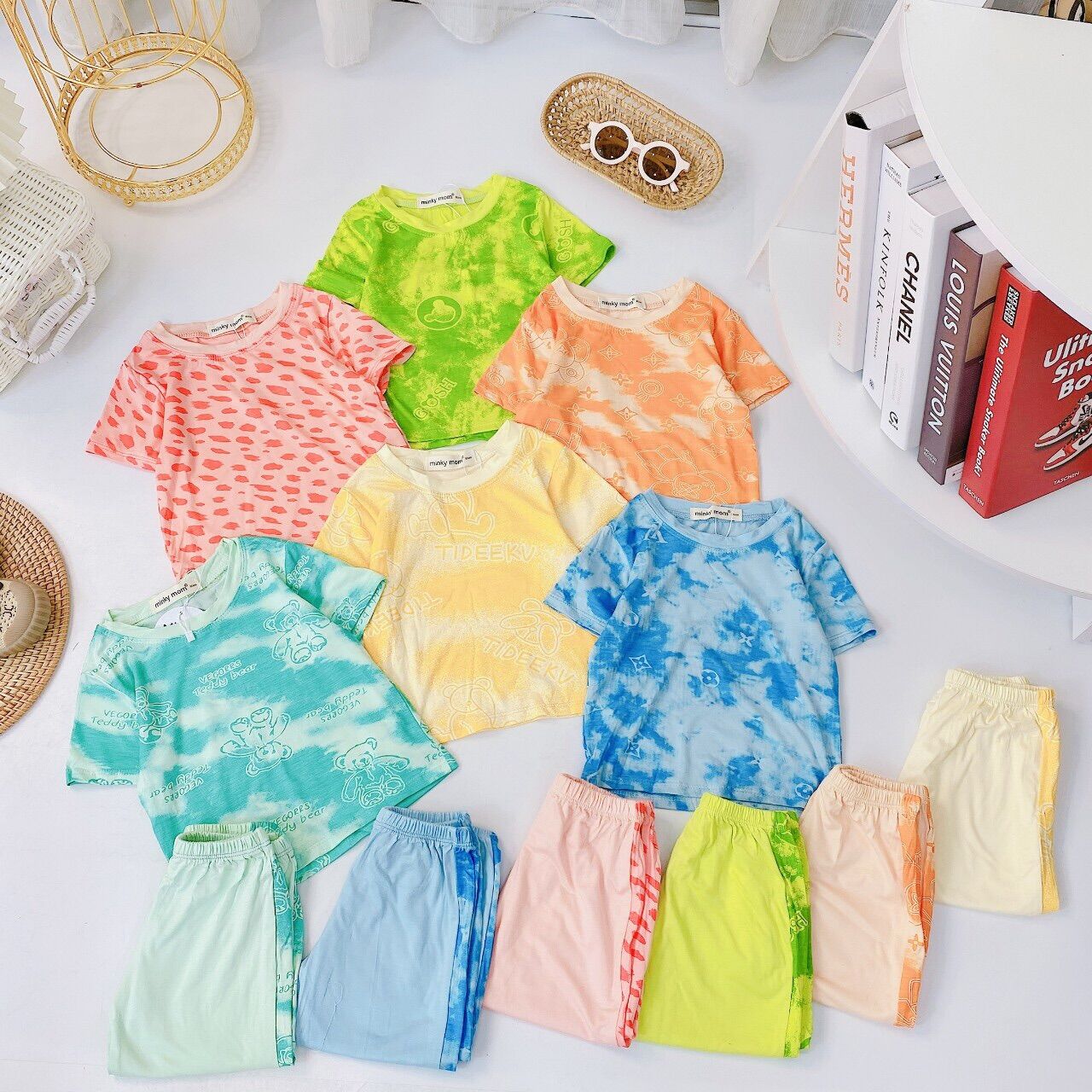 Bộ thun lạnh loang sịn sò cho bé từ 8-18kg