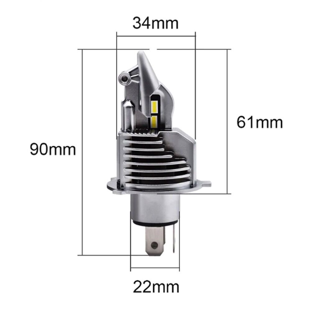 [HCM]Đèn Pha Led Fighter Cao Cấp Chân H4 [ 1 chiếc ]
