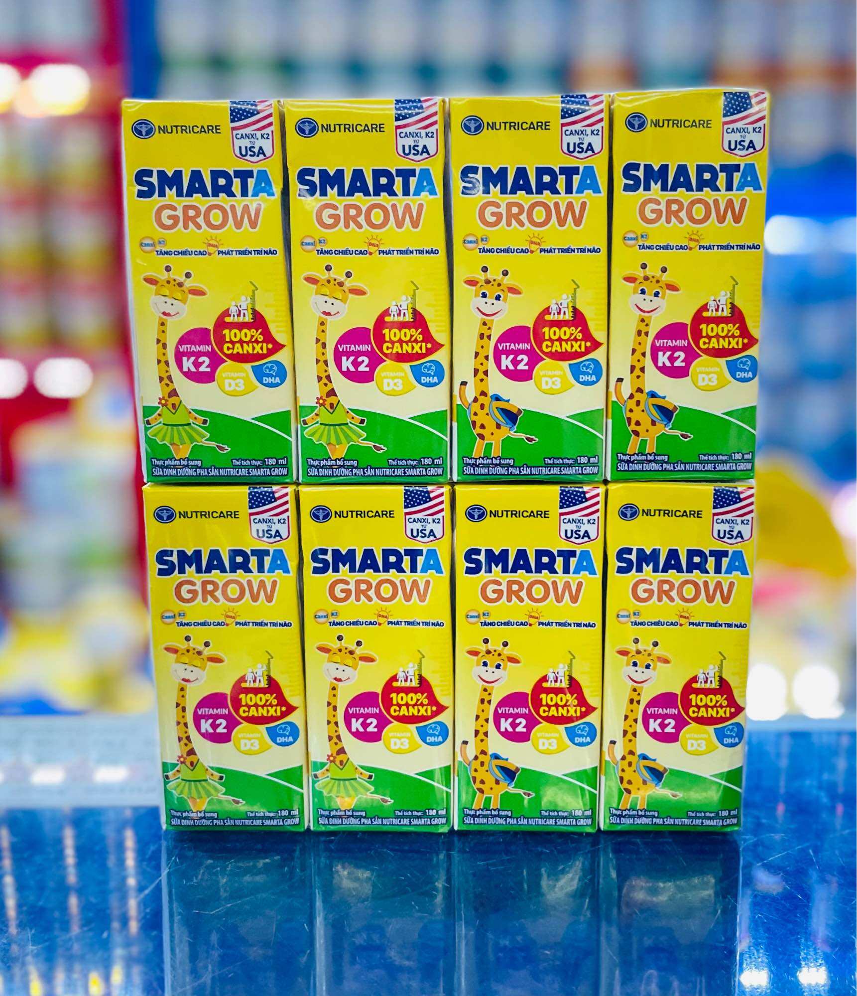 Thùng Sữa Bột Pha sẵn Smarta Grow 110ml (48 Hộp)