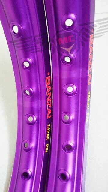 Niềng nhôm Banzai size 1.4 x 1.7 100 % Thai Lan
