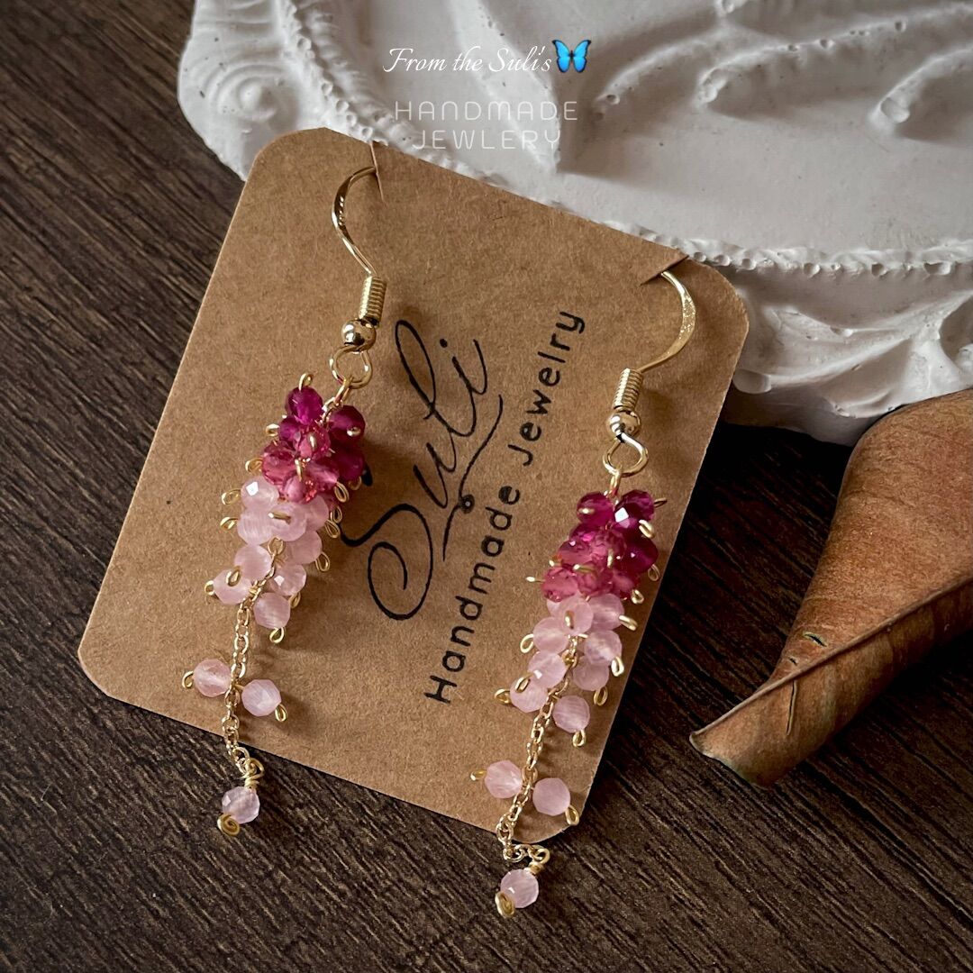 Khuyên tai pha lê dài lấp lánh [Suli'shandmade]