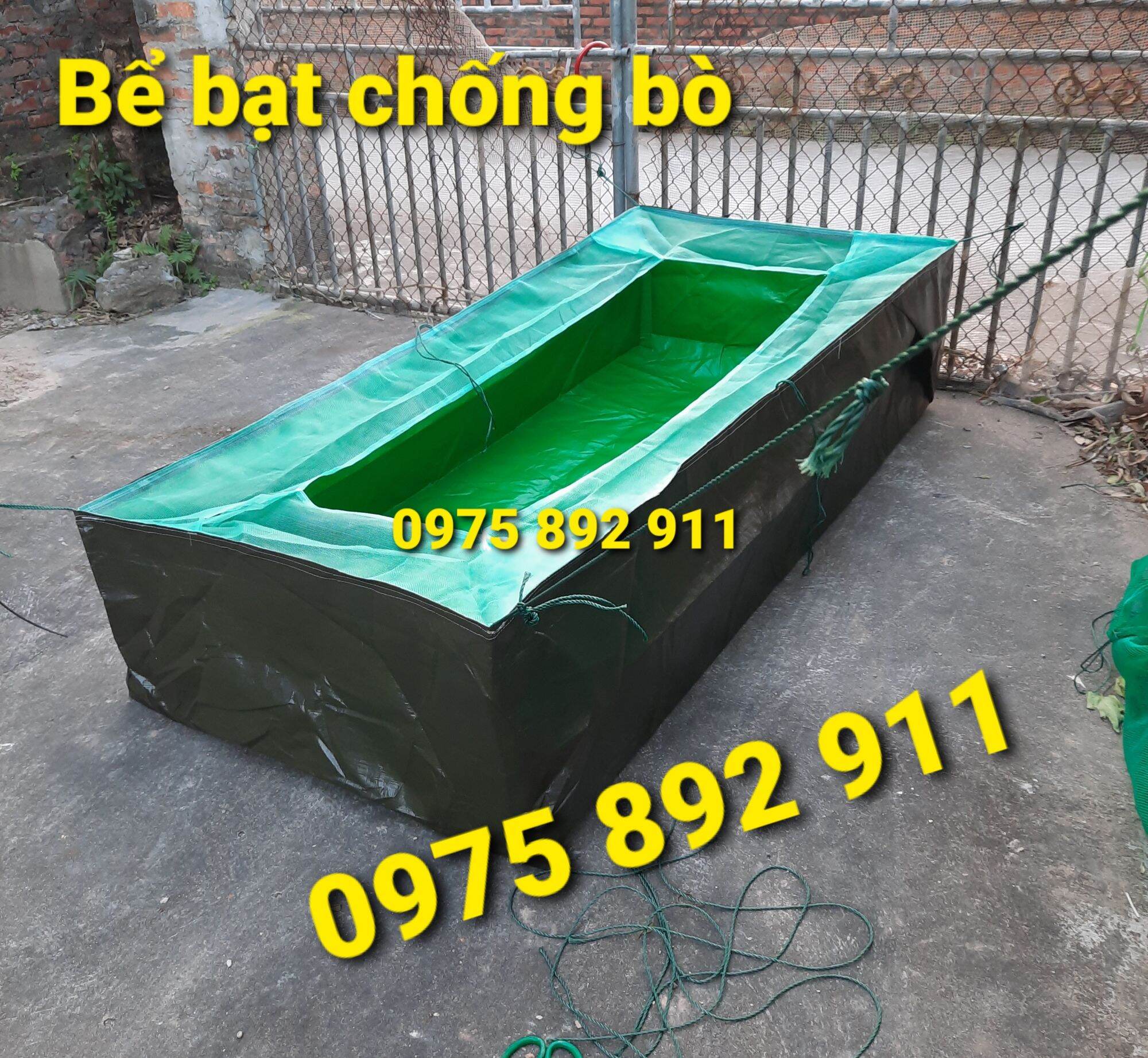 Bể bạt nuôi ốc ếch cá chống bò , chống nhảy