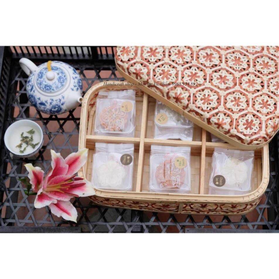 Hộp tre khay tre đựng bánh kẹo lh 0978945425