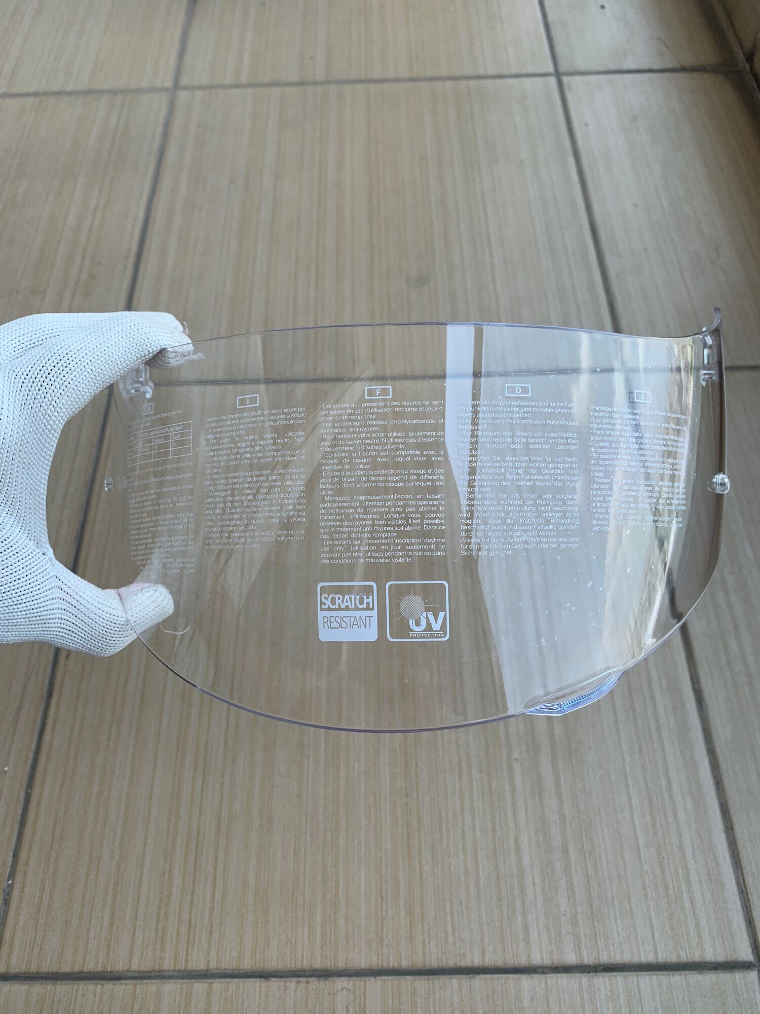 Kính nón fullface  K1, K3SV, K5/K5S (loại có chốt Pinlock)