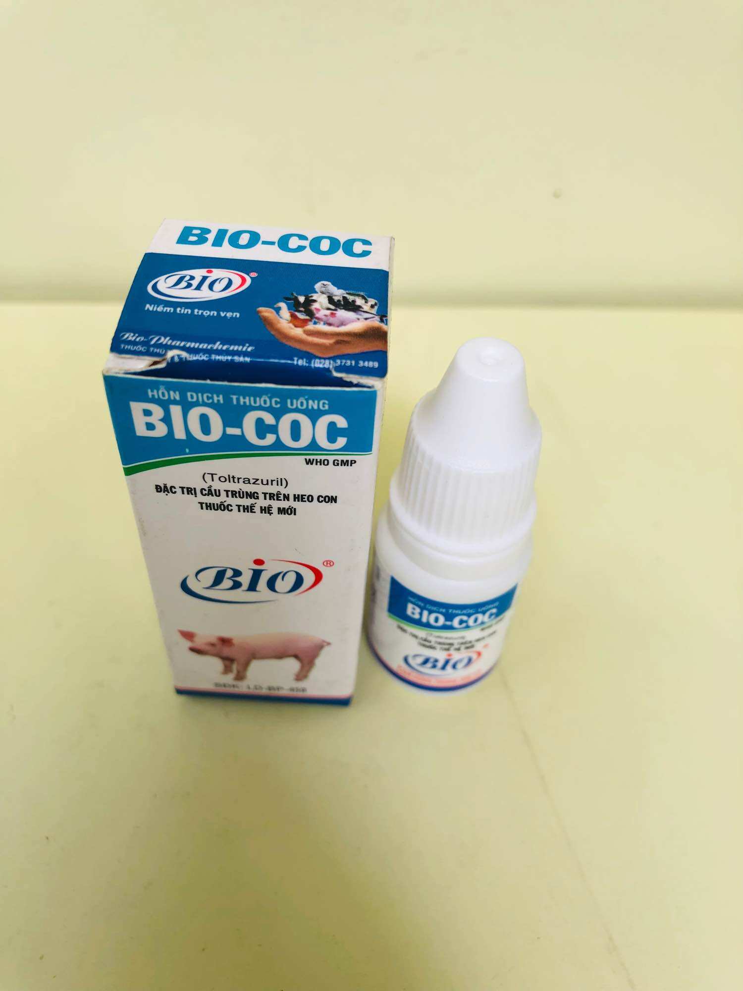 Bio coc 10ml, cầu trùng cho heo con.