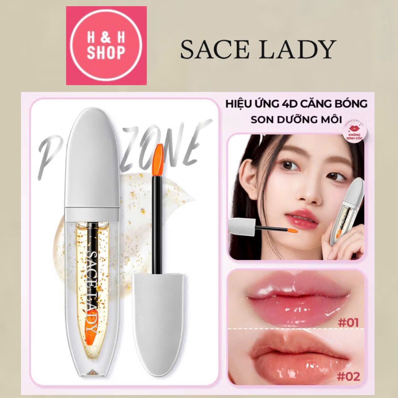 Son Dưỡng Môi SACE LADY Chống Thấm Nước Đổi Màu Môi