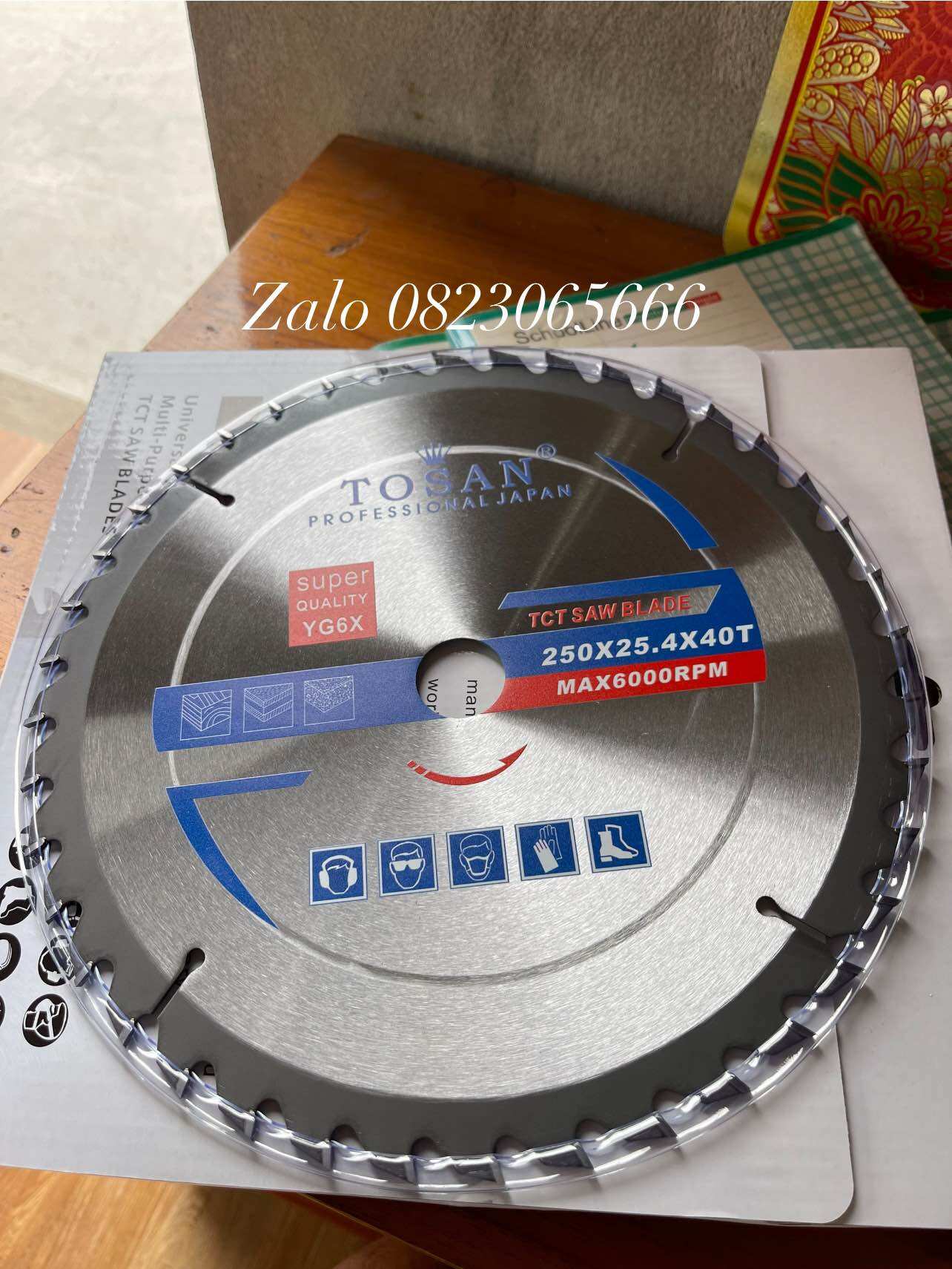 Lưỡi cưa gỗ Nhật bãi Tosan 255