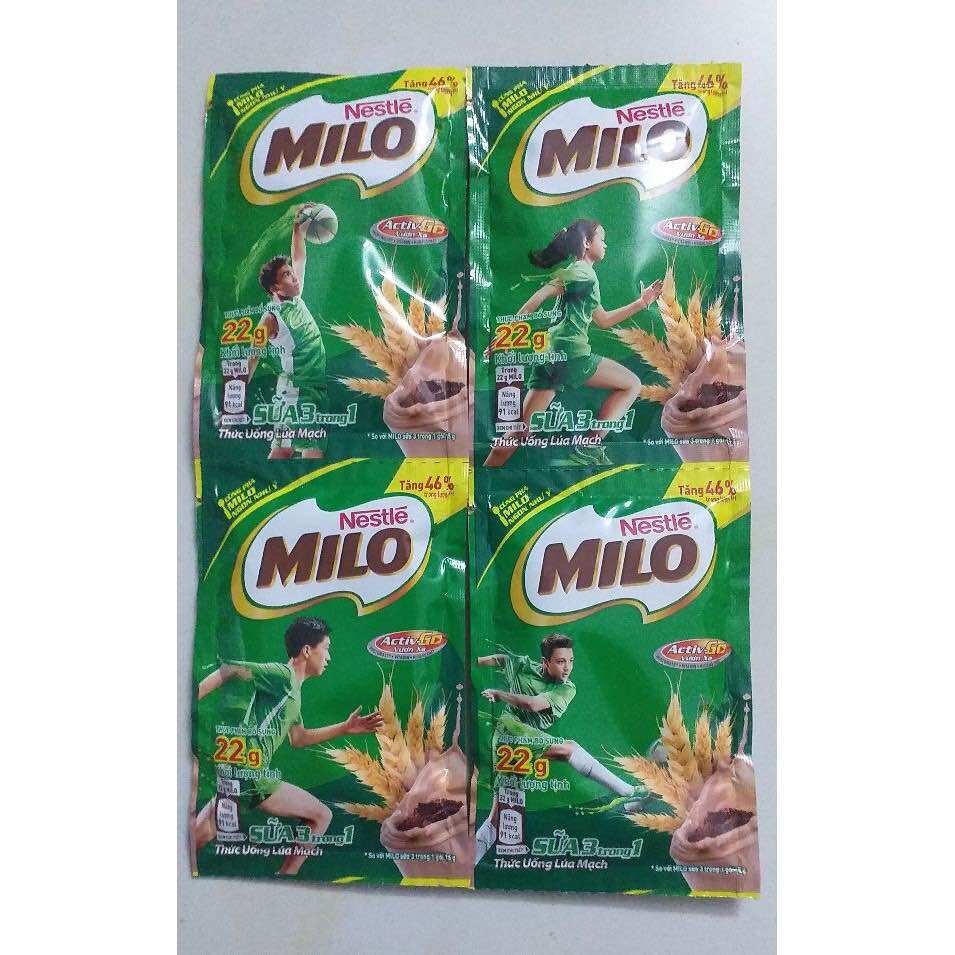 Dây 10 gói Milo lúa mạch 22g