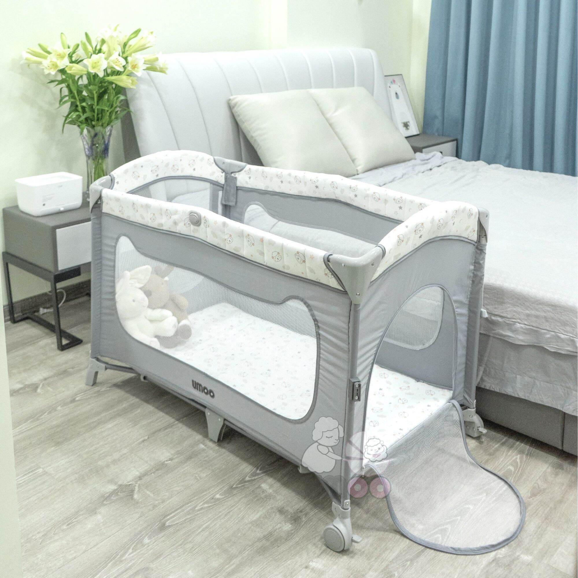 [HCM][Giá hủy diệt] [Ảnh thật] NÔI CŨI GẤP GỌN ĐA NĂNG CHO BÉ UMOO - HUGME