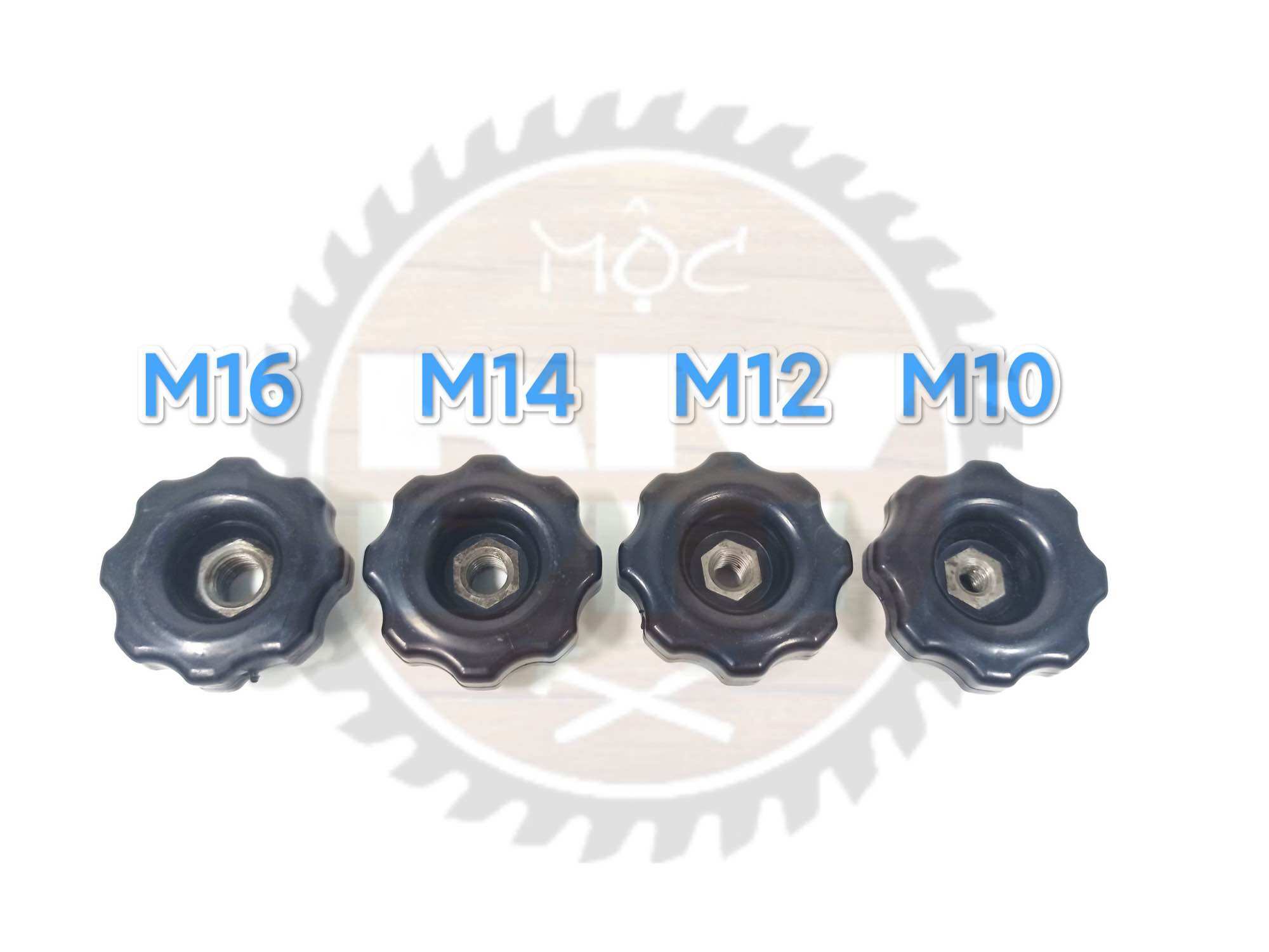 Núm vặn nhựa lỗ ren m10,m12,m14,m16
