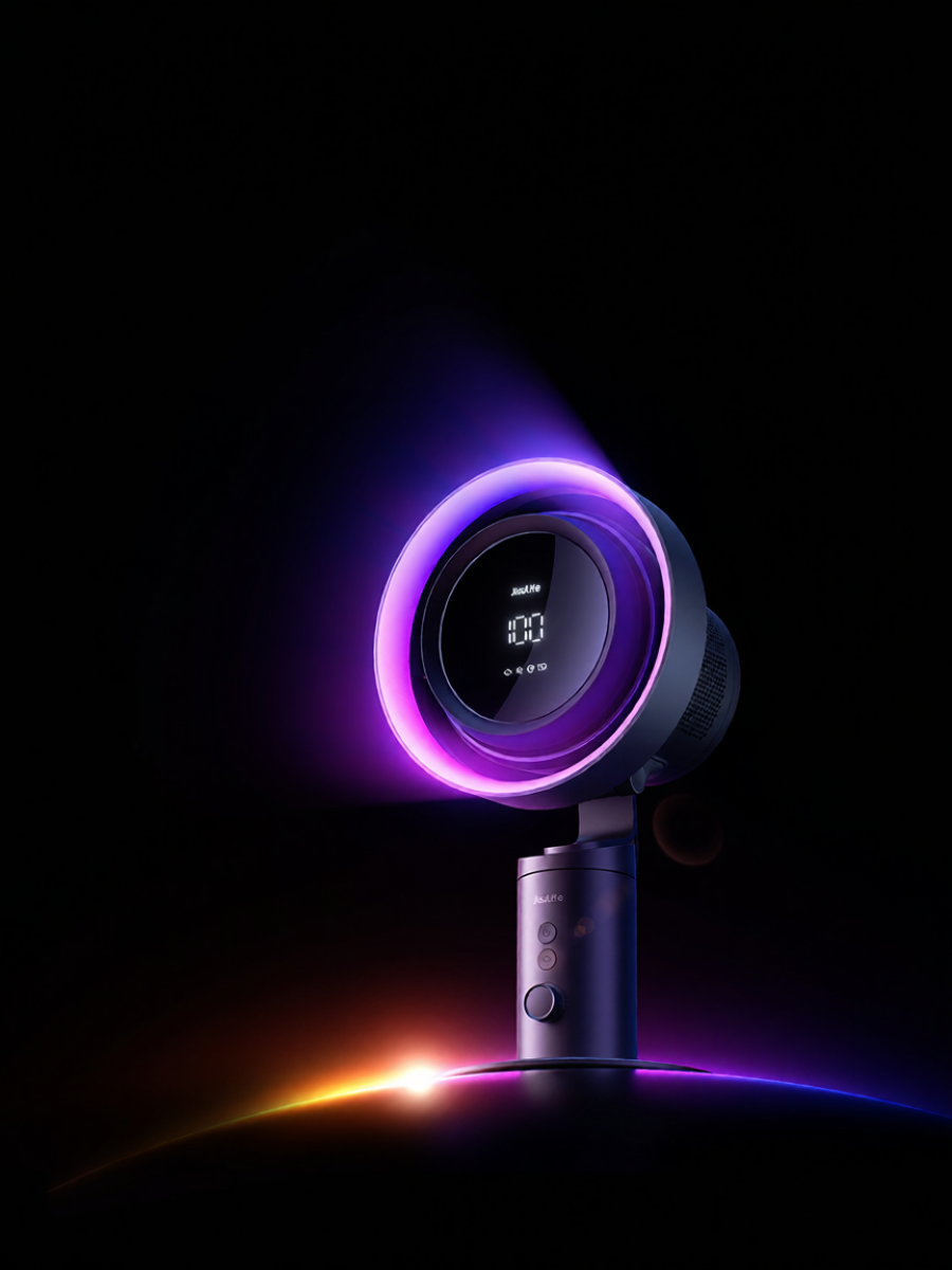 Jisulife | Quạt Bàn Lọc Không Khí Tiết Kiệm Năng Lượng Cao Tốc Độ Có Quay Đầu và Sạc USB