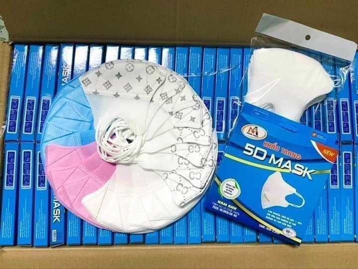 Set 50 cái khẩu trang 5D Mask Nam Anh FAMAPRO chính hãng quai thun co giãn chủaan hàng cty