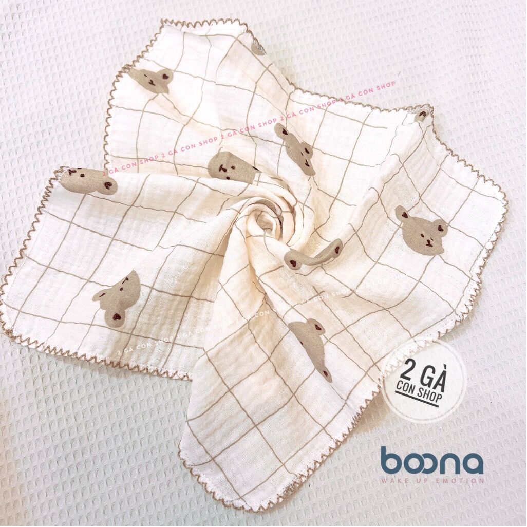 Khăn xô sữa aden Muslin Boona - sét 6 chiếc