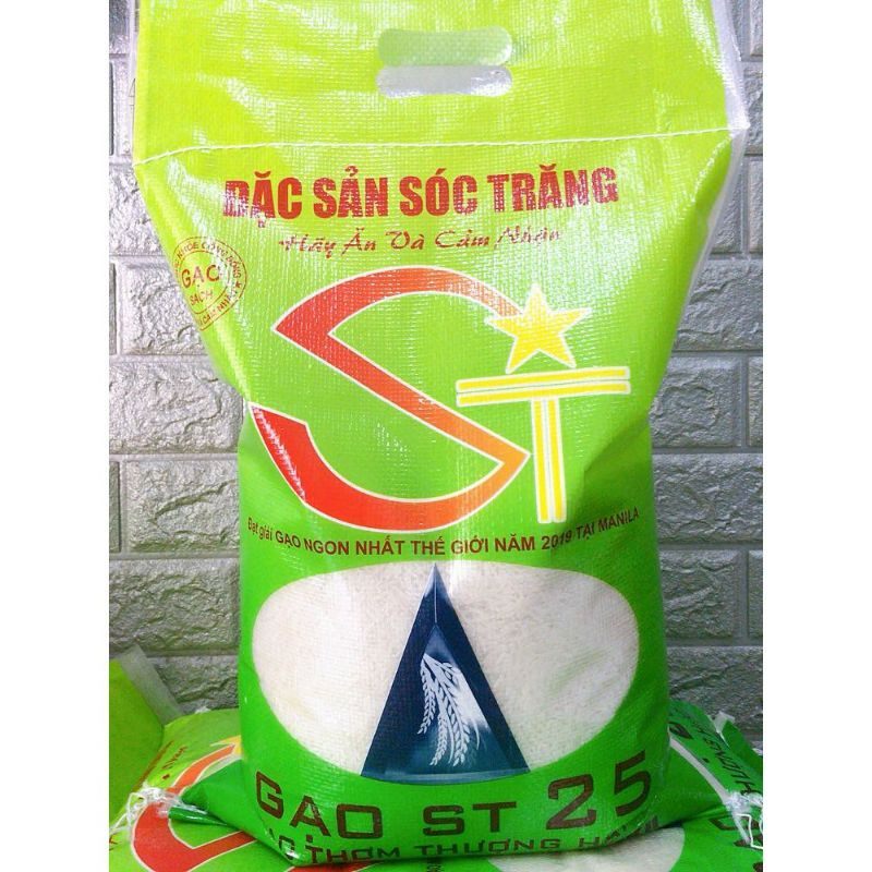 Gạo st25 dẻo mềm thơm cơm, bao 5kg